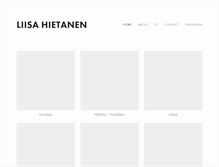 Tablet Screenshot of liisahietanen.com